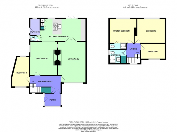 Floor Plan Image for 4 Bedroom Semi-Detached House for Sale in Lynton Road, Hillside, Southport, Merseyside, PR8 3AW