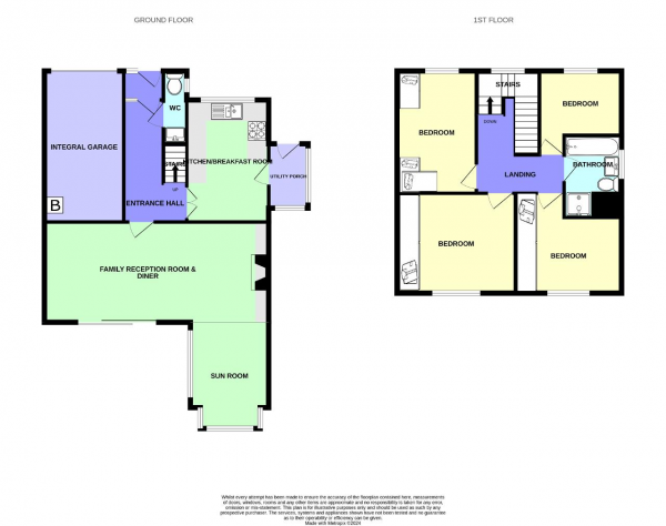 Floor Plan Image for 4 Bedroom Detached House for Sale in Spring Close, Birkdale, Southport, Merseyside, PR8 2BA