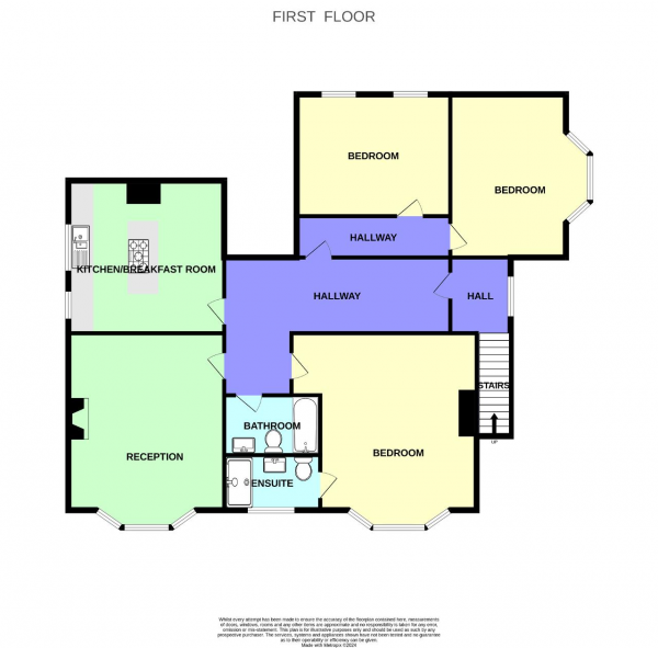 Floor Plan Image for 3 Bedroom Apartment to Rent in Westcliffe Road, Birkdale, Southport, Merseyside, PR8 2BW