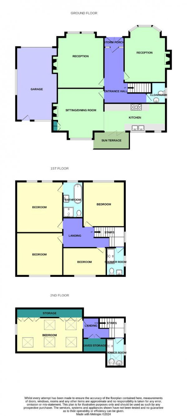 Floor Plan Image for 5 Bedroom Detached House for Sale in Belgrave Place, Birkdale, Southport, Merseyside, PR8 2EF