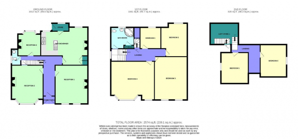 Floor Plan Image for 6 Bedroom Detached House for Sale in Liverpool Road, Birkdale, Southport, Merseyside, PR8 4NT