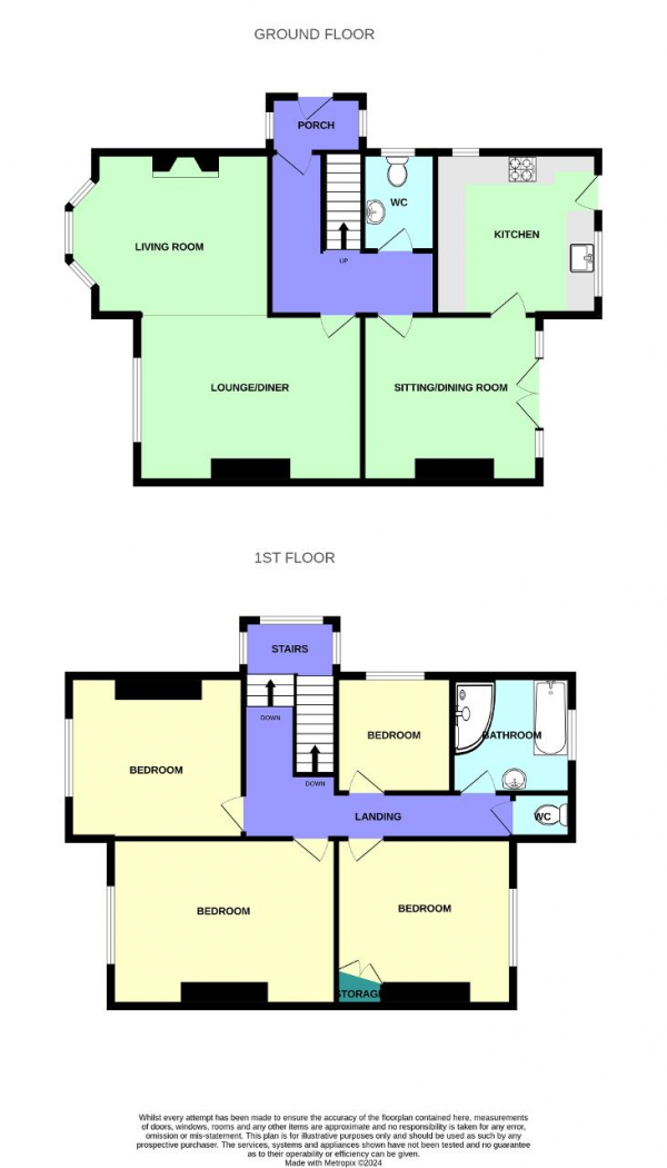 Floor Plan Image for 4 Bedroom Semi-Detached House for Sale in Clive Road, Birkdale, Southport, Merseyside, PR8 4RZ