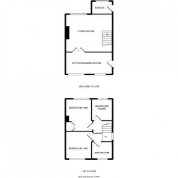 Floor Plan Image for 3 Bedroom Semi-Detached House to Rent in Highfield Close, Farnborough, Hampshire, GU14 0HW