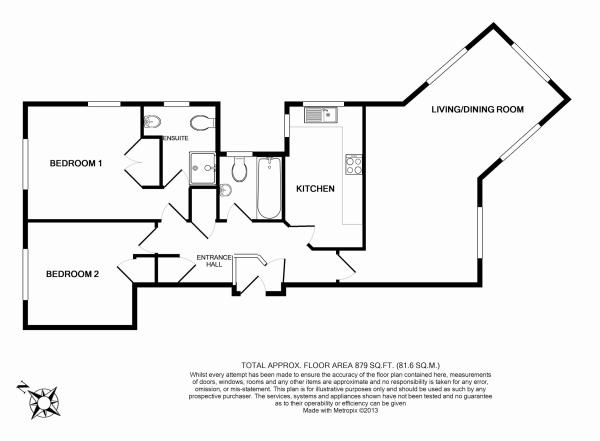 Floor Plan Image for 1 Bedroom House Share to Rent in Five Ways, Grange Road, Camberley, Surrey, GU15 2DH