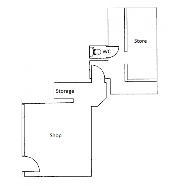 Floor Plan for Commercial Property to Rent in High Street, Camberley, Surrey, GU15 3SX, GU15, 3SX - £164 pw | £710 pcm