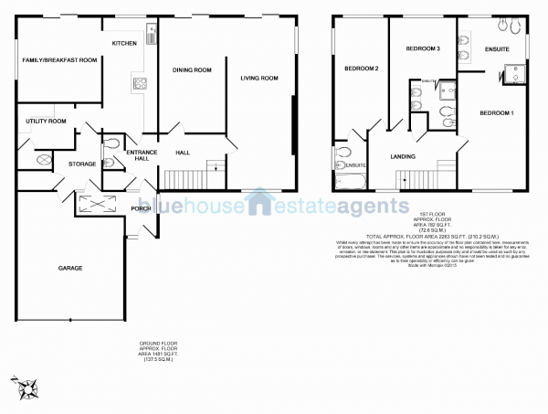 Floor Plan Image for 3 Bedroom Detached House for Sale in Stonegate, Camberley, Surrey, GU15 1PD