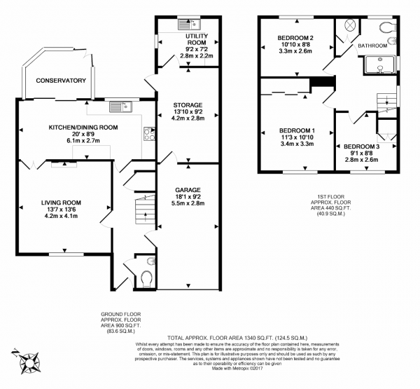 Floor Plan Image for 3 Bedroom Semi-Detached House for Sale in Ively Road, Farnborough, Hampshire, GU14 0JP