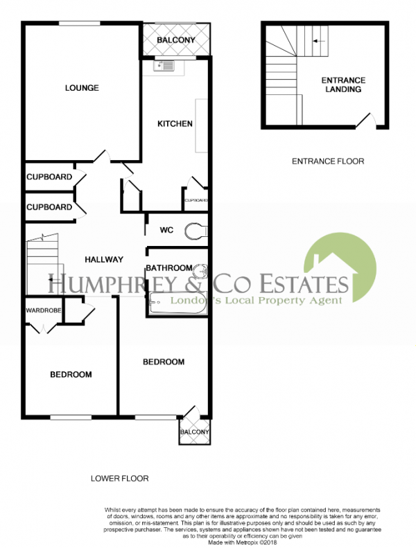 Floor Plan Image for 2 Bedroom Maisonette for Sale in Rhodeswell Road, LONDON, E14 7TL