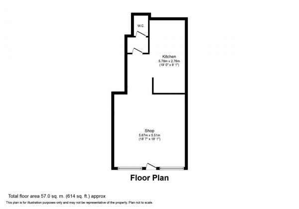 Floor Plan Image for Restaurant to Rent in Chingford Mount Road, London, E4 8JL