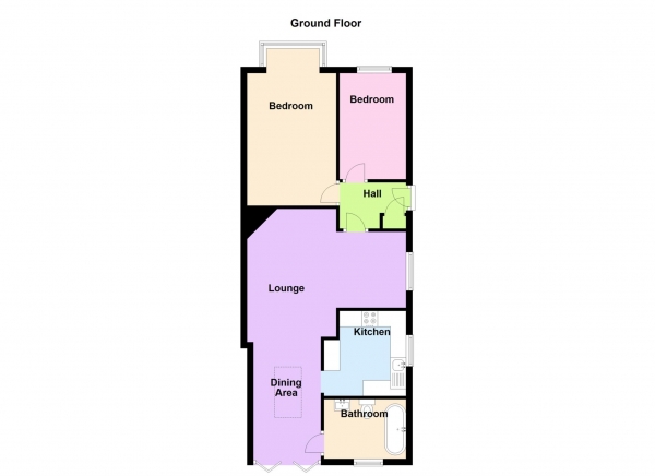 Floor Plan Image for 2 Bedroom Semi-Detached Bungalow for Sale in Westcroft Road, Gosport