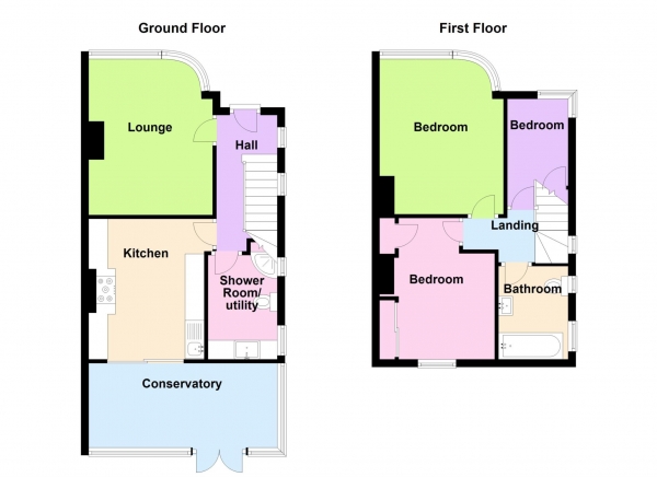 Floor Plan Image for 3 Bedroom Semi-Detached House for Sale in Pannall Road, Elson