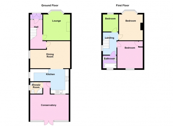 Floor Plan for 3 Bedroom Semi-Detached House for Sale in Charlesbury Avenue, Alverstoke, Alverstoke, PO12, 3TG -  &pound400,000