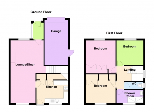 Floor Plan Image for 3 Bedroom Semi-Detached House for Sale in Haselworth Drive, Alverstoke