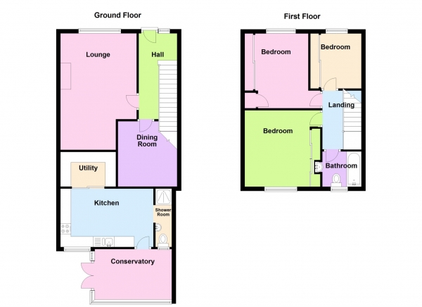 Floor Plan Image for 3 Bedroom Semi-Detached House for Sale in Anns Hill Road, Gosport