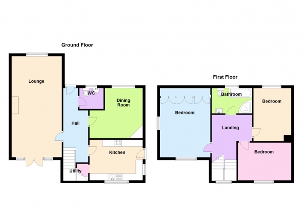 Floor Plan Image for 3 Bedroom Detached House for Sale in Beechcroft Road