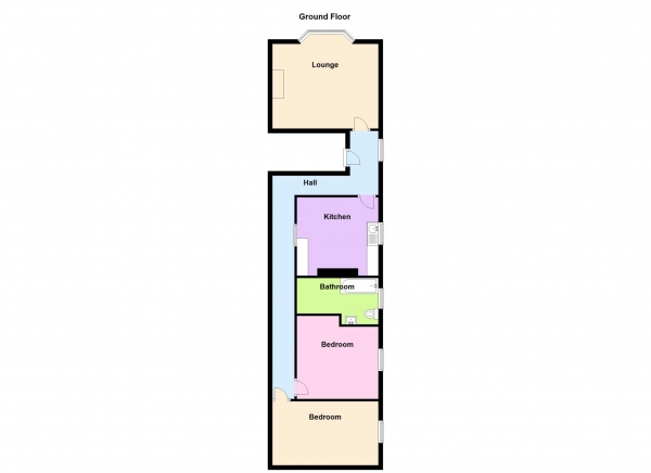 Floor Plan Image for 2 Bedroom Flat for Sale in Ashburton Road, Alverstoke