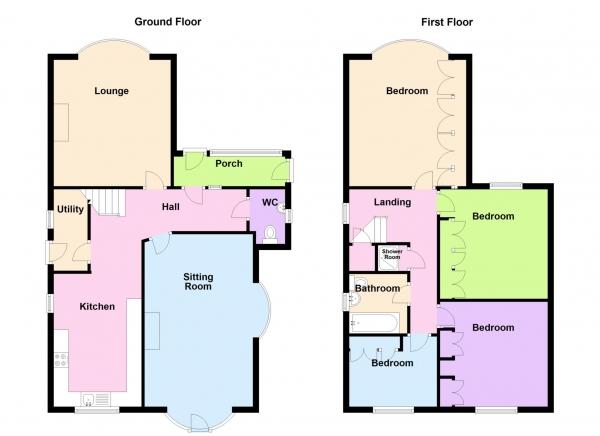 Floor Plan for 4 Bedroom Detached House for Sale in Brodrick Avenue, Alverstoke, Alverstoke, PO12, 2EN -  &pound725,000