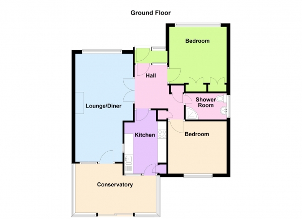 Floor Plan Image for 2 Bedroom Detached Bungalow for Sale in South Close, Alverstoke