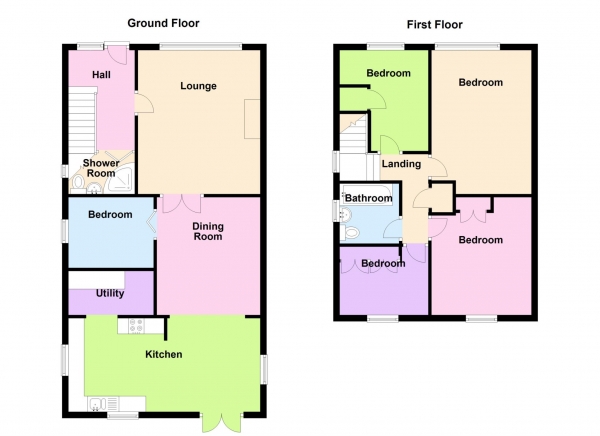 Floor Plan for 4 Bedroom Detached House for Sale in Spithead Avenue, Alverstoke, Alverstoke, PO12, 2UW -  &pound499,995