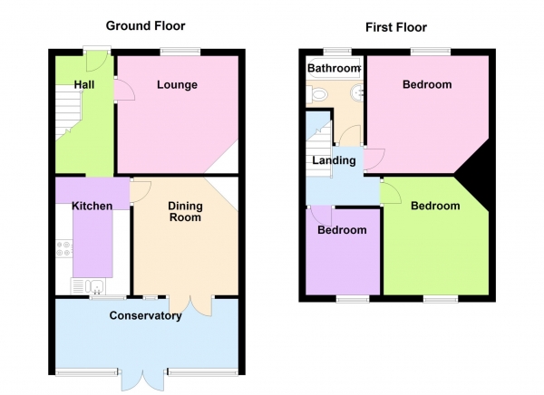 Floor Plan Image for 3 Bedroom Terraced House for Sale in Sherwood Road, Gosport