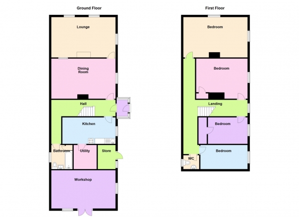 Floor Plan Image for 4 Bedroom End of Terrace House for Sale in Durham Street, Gosport