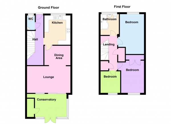 Floor Plan Image for 3 Bedroom End of Terrace House for Sale in Boldens Road, Alverstoke