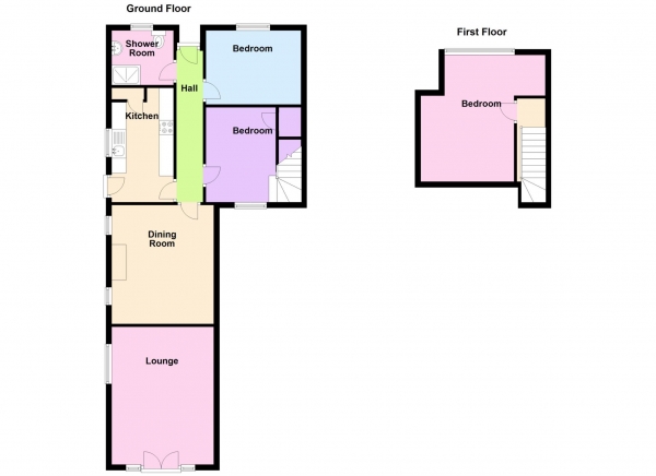 Floor Plan Image for 2 Bedroom Semi-Detached Bungalow for Sale in Perth Road, Bridgemary