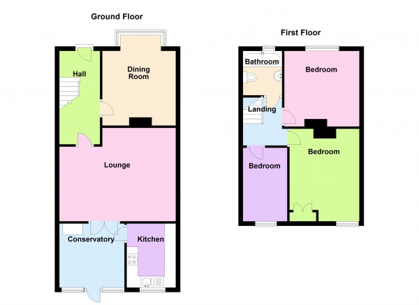 Floor Plan Image for 3 Bedroom Terraced House for Sale in St Andrews Road, Gosport