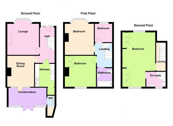 Floor Plan Image for 4 Bedroom Semi-Detached House for Sale in Oval Gardens, Alverstoke