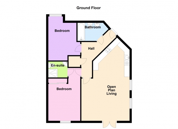 Floor Plan Image for 2 Bedroom Flat for Sale in Pavillion Way, Weevil Lane, Gosport