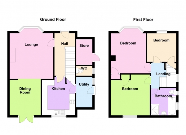 Floor Plan Image for 3 Bedroom Semi-Detached House for Sale in Beauchamp Avenue, Bridgemary