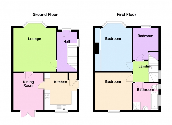 Floor Plan Image for 3 Bedroom Semi-Detached House for Sale in Gregson Avenue, Bridgemary