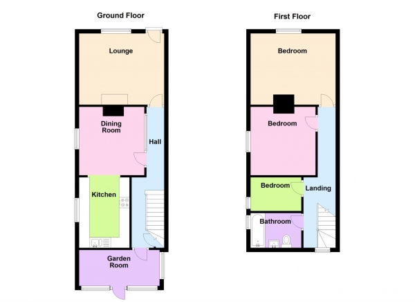 Floor Plan Image for 3 Bedroom End of Terrace House for Sale in Brougham Street, Gosport