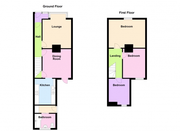 Floor Plan Image for 3 Bedroom Terraced House for Sale in Whitworth Road, Gosport