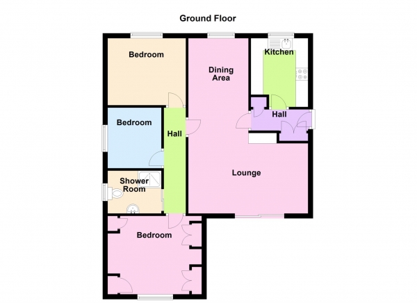 Floor Plan Image for 3 Bedroom Detached House for Sale in Curlew Walk, Peel Common