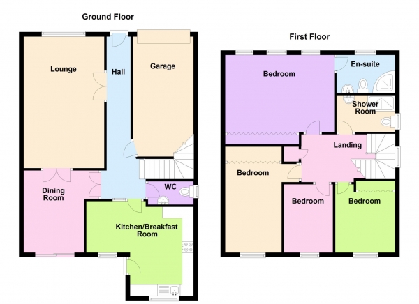 Floor Plan Image for 4 Bedroom Detached House for Sale in Tebourba Drive, Alverstoke