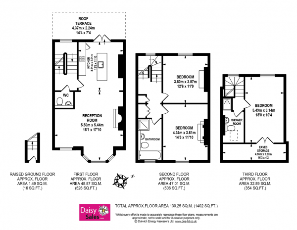 Floor Plan Image for 3 Bedroom Apartment to Rent in 3 Dagmar Road, Camberwell, London, SE5 8NZ