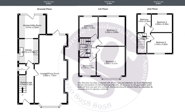 Floor Plan Image for 5 Bedroom Semi-Detached House for Sale in Deans Way, Edgware, Middlesex, HA8 9NH