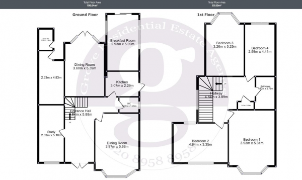 Floor Plan Image for 4 Bedroom Detached House for Sale in St Margarets Road, Edgware, Middlesex, HA8 9UU