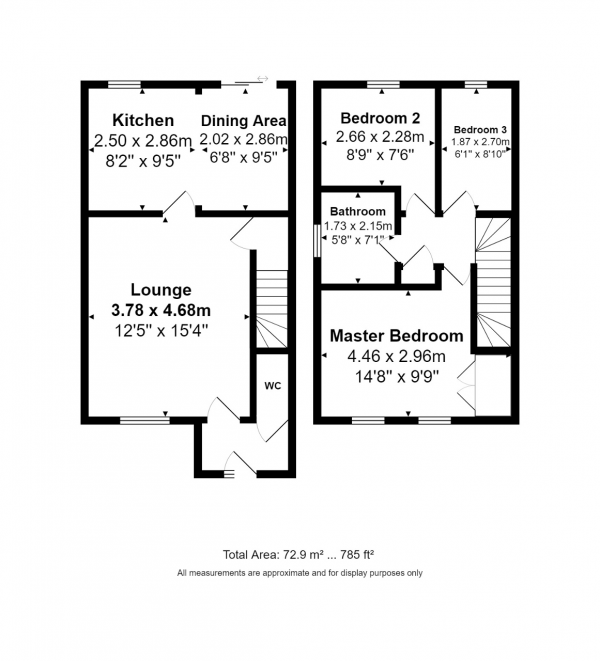 Floor Plan Image for 3 Bedroom Semi-Detached House for Sale in Wantage View, Huyton, Liverpool, L36 4QP