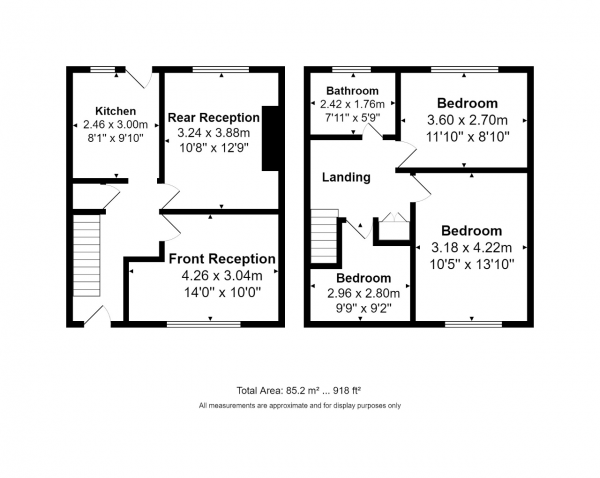 Floor Plan Image for 3 Bedroom Semi-Detached House for Sale in Baythorne Road, Walton, Liverpool, L4 9TL