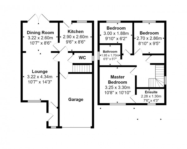 Floor Plan Image for 3 Bedroom Detached House for Sale in Daffodil Gardens, Bold, St Helens, WA9 4LP