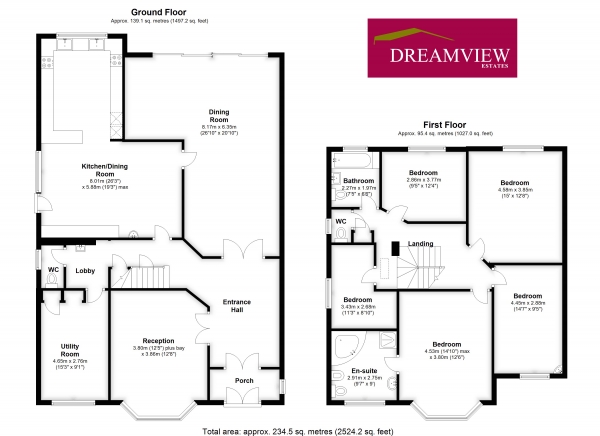 Floor Plan Image for 5 Bedroom Detached House for Sale in PARK WAY, TEMPLE FORTUNE, LONDON, NW11