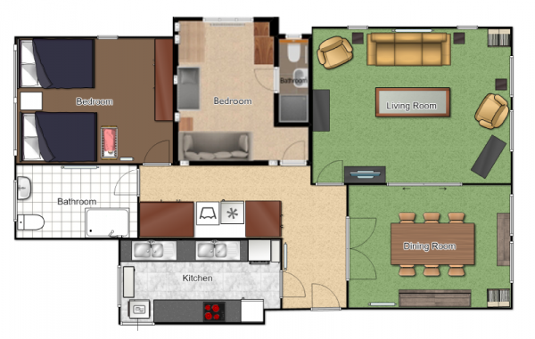 Floor Plan Image for 3 Bedroom Apartment for Sale in EAGLE LODGE, GOLDERS GREEN ROAD, GOLDERS GREEN, London, NW11