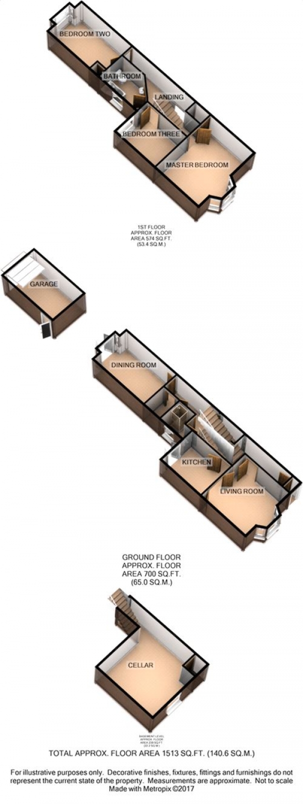 Floor Plan Image for 3 Bedroom Terraced House for Sale in King Edward Road, Abington, NORTHAMPTON