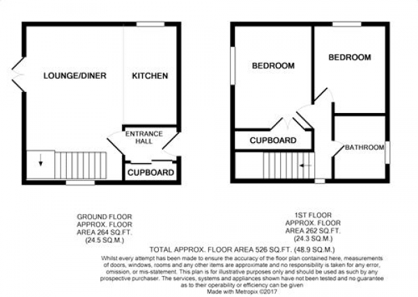 Floor Plan Image for 2 Bedroom Detached House for Sale in Mallard Close, NORTHAMPTON