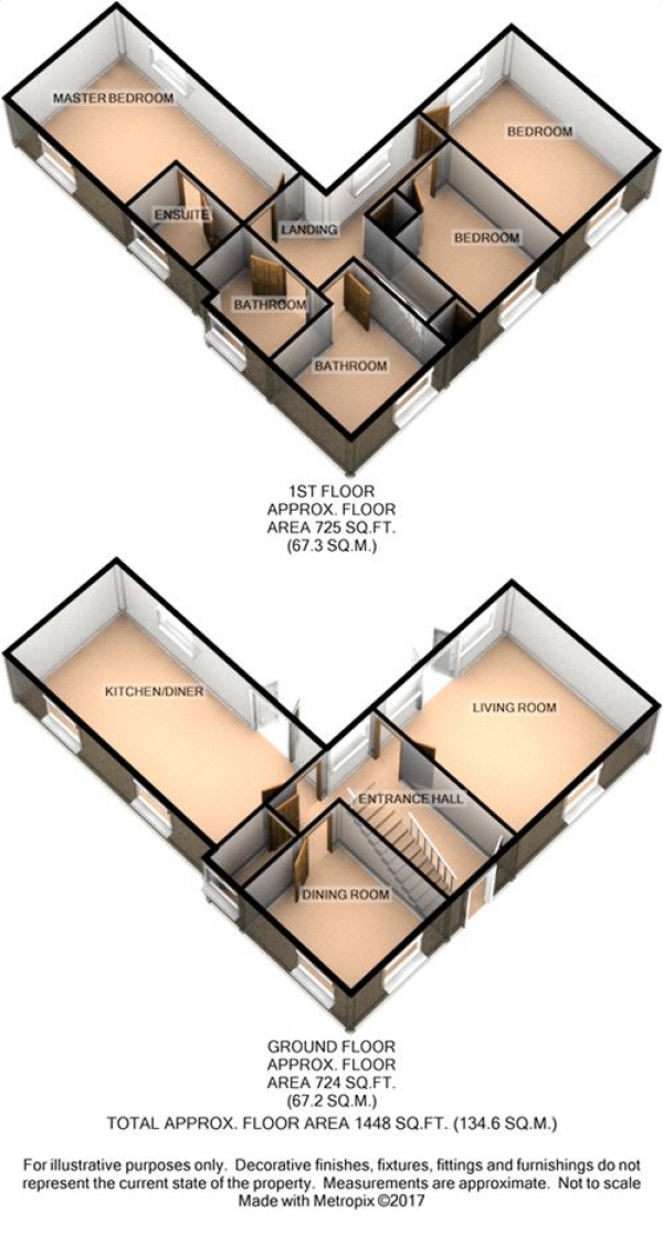 Floor Plan Image for 4 Bedroom Detached House for Sale in Mayfly Road, Dragonfly Meadows, Northampton