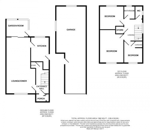 Floor Plan Image for 3 Bedroom Semi-Detached House for Sale in Obelisk Rise, Kingsthorpe, NORTHAMPTON