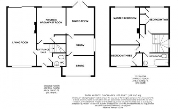 Floor Plan Image for 3 Bedroom Semi-Detached House for Sale in Jenkinson Road, TOWCESTER, Northamptonshire