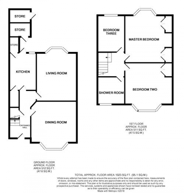 Floor Plan Image for 3 Bedroom Terraced House for Sale in Pinewood Road, NORTHAMPTON